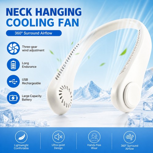 Portable bladeless neck - bladeless, fan