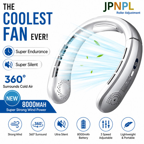 8000mah usb rechargeable - usb, neck