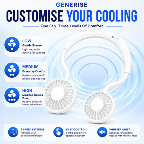 Wearable neck fan usb - wearable,